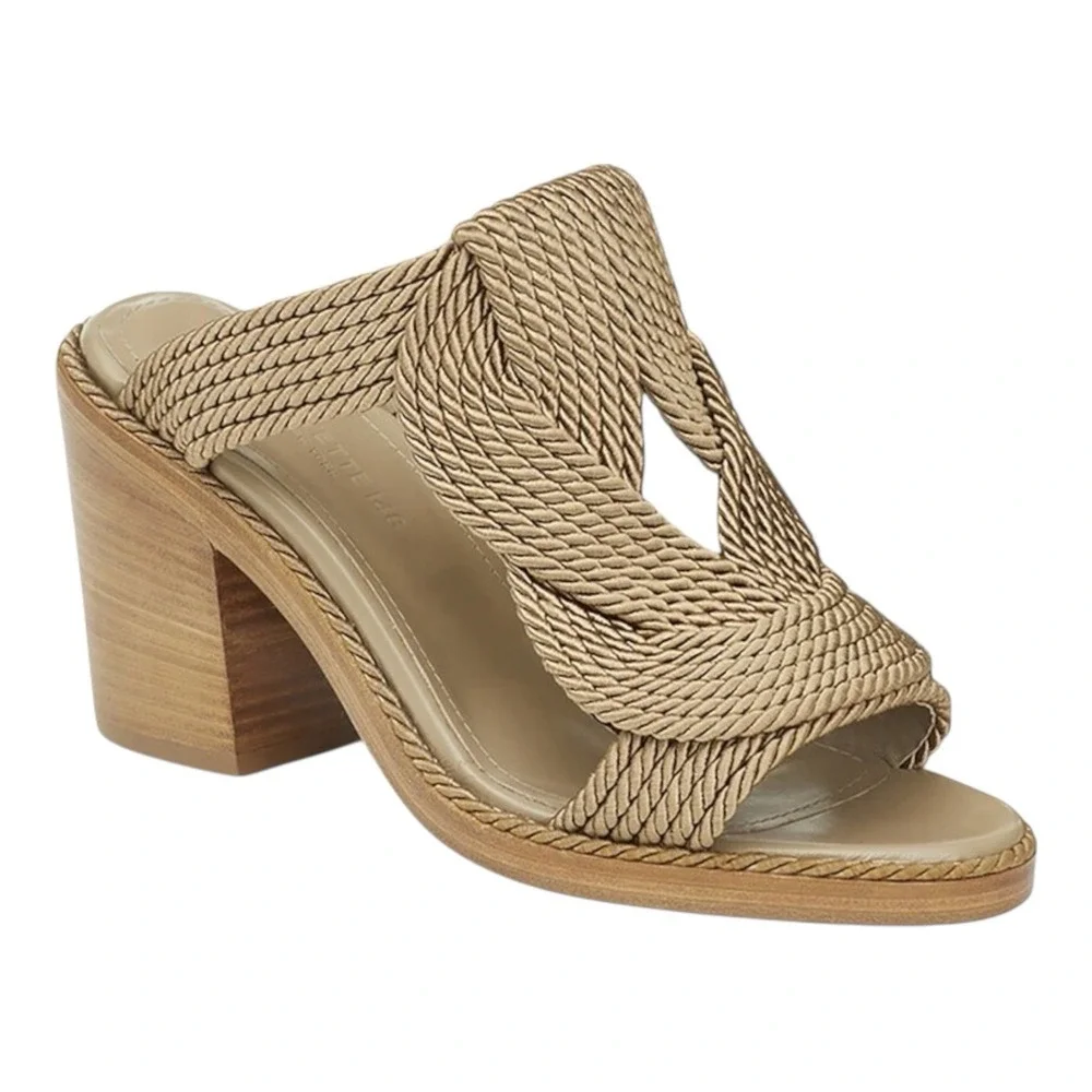 Lafayette 148 New York Darian Knot Sandal Made Italy Tan Womens Size 41 11 Shoes